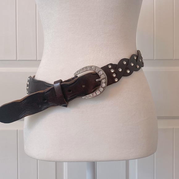 Buckle Accessories - 🤎GENUINE LEATHER BLING BELT